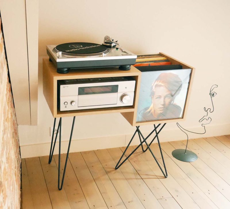 51 meubles pour ranger des vinyles  Rangement vinyle, Meuble vinyle,  Mobilier de salon