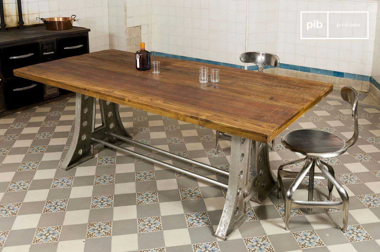 Table plateau industriel