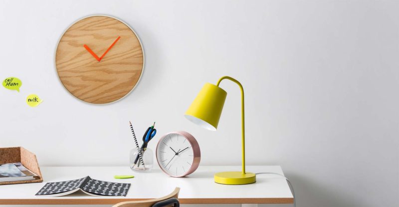 Horloge design en bois