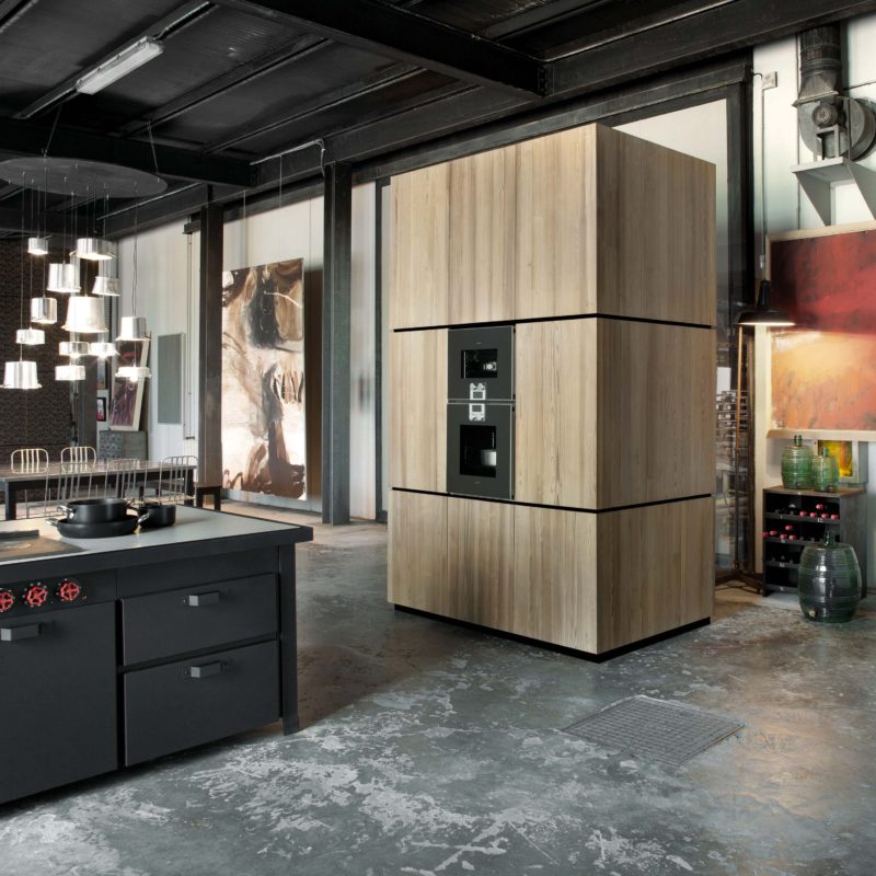 Cuisine avec meuble en bois blond