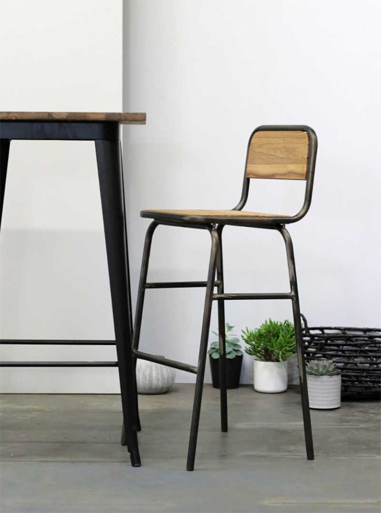 Tabouret de bar industriel  28 idées déco pour la cuisine