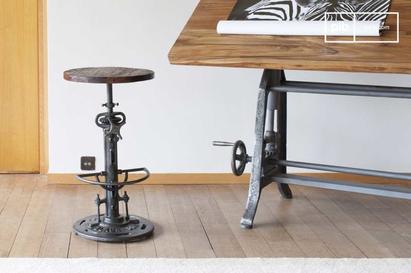 Tabouret de bar à vis