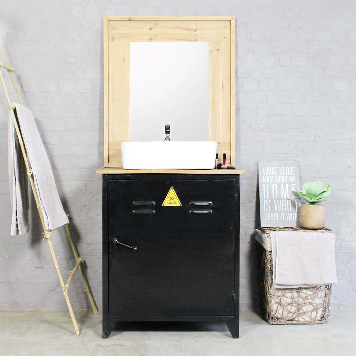 Meuble industriel sous vasque 21 idées pour salle de bains