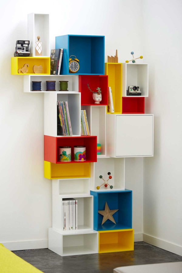 Étagère cube : 36 bibliothèques créées avec des modules