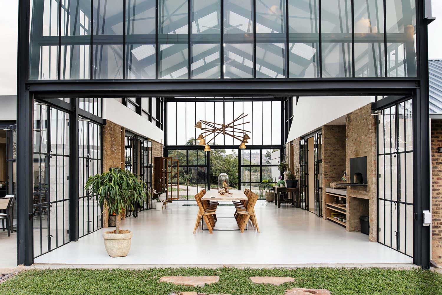 Style industriel pour une maison d'architecte
