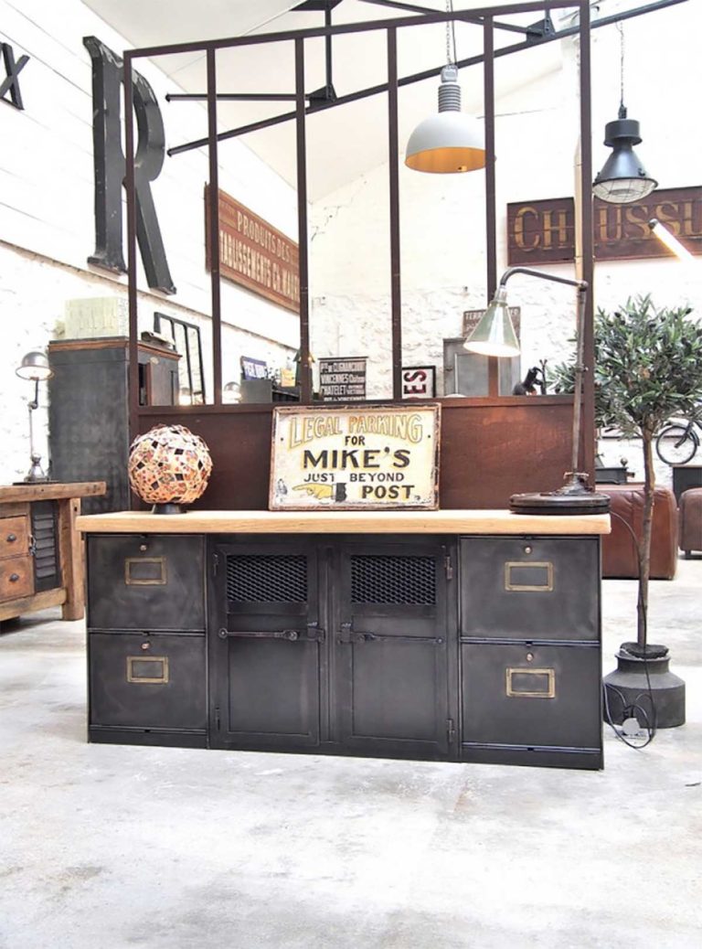 meuble style industriel cdiscount
