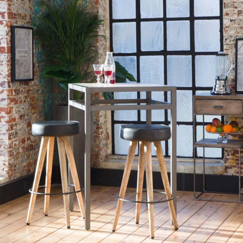 Table mange debout en métal