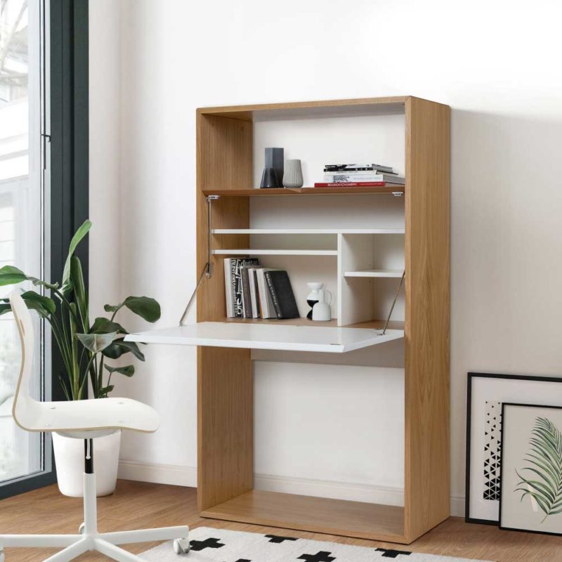 Bureau mural rabattable : 20 meubles pliables astucieux