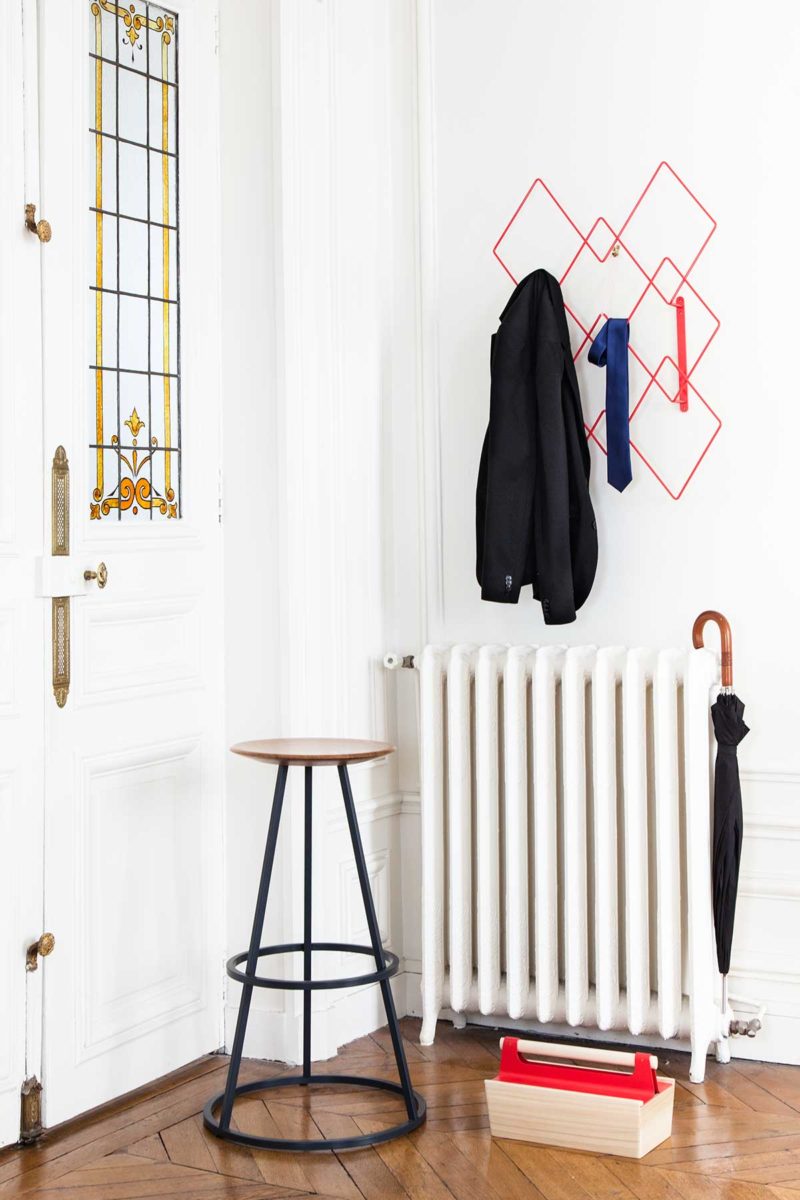 Tabouret haut pour bar avec assise ronde