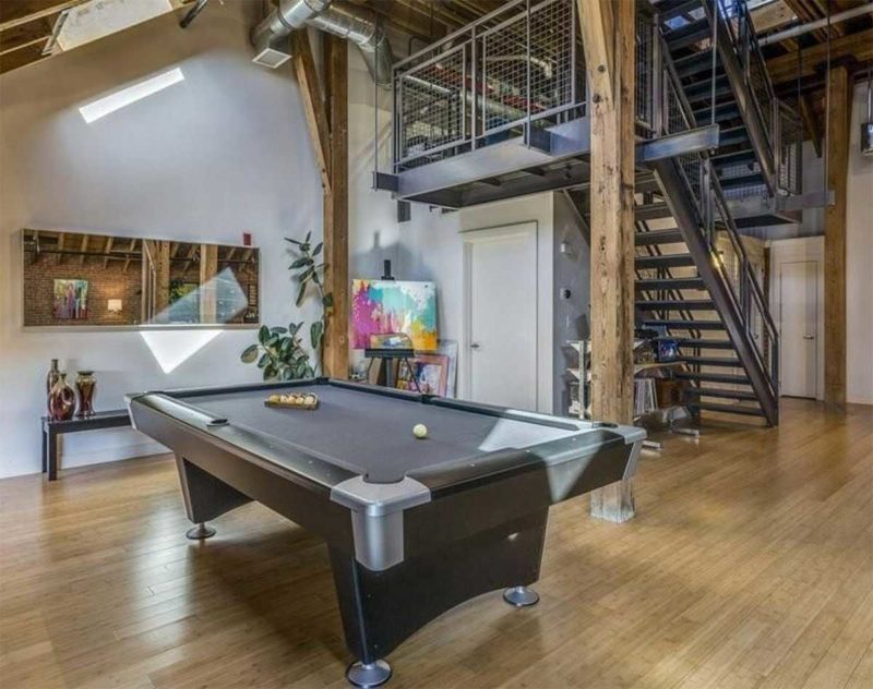 Billard dans un loft