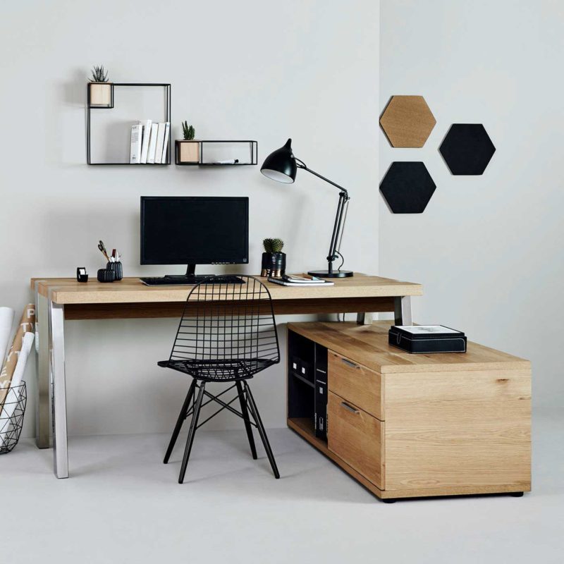 Bureau d'angle avec rangement pour bureau