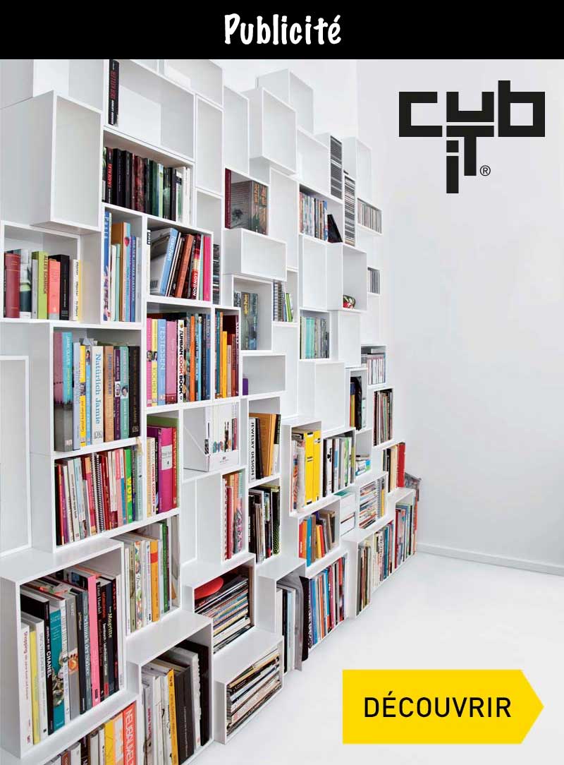 B2B meuble bibliotheque de bureau noir modulable (marron, effet  neutre,blanc) 