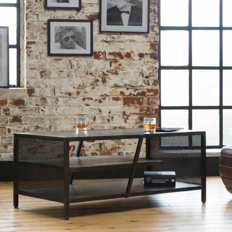 Table basse industrielle 23 idées déco pour le salon