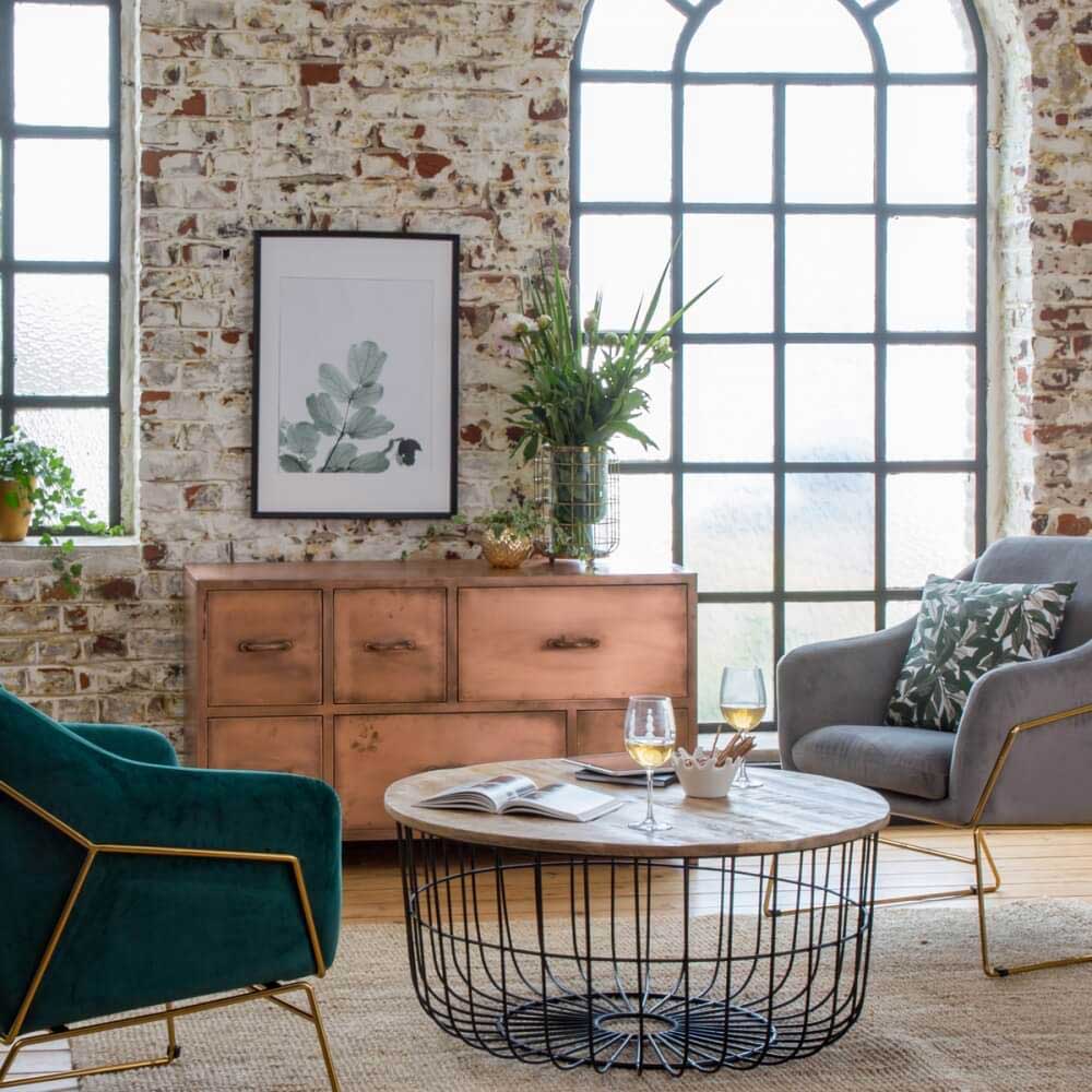 Table basse industrielle 23 idées déco pour le salon