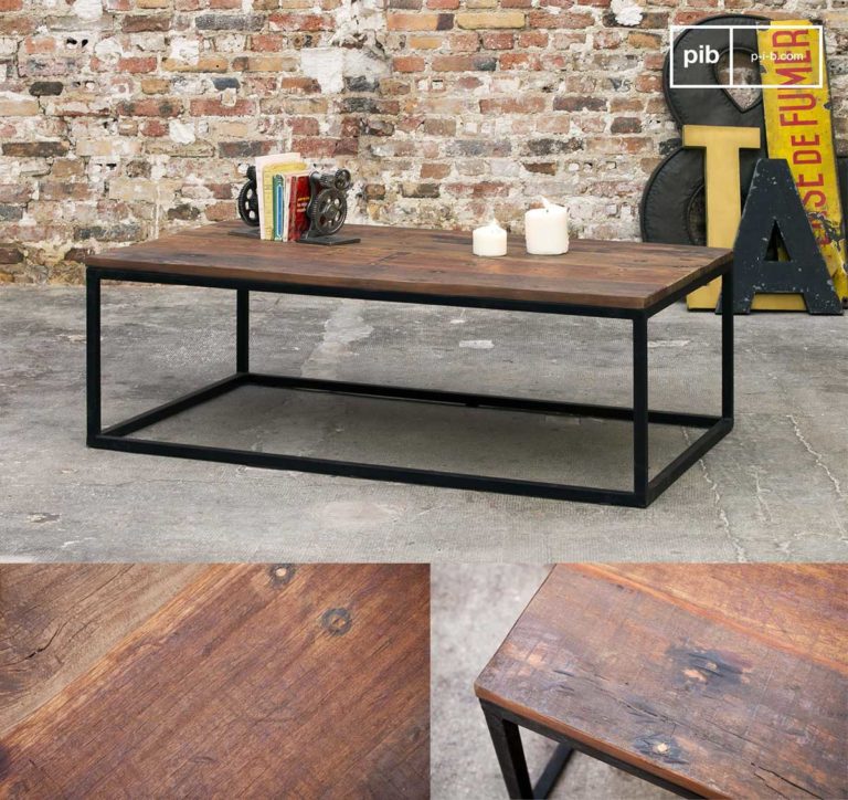Table basse industrielle : 23 idées déco pour le salon