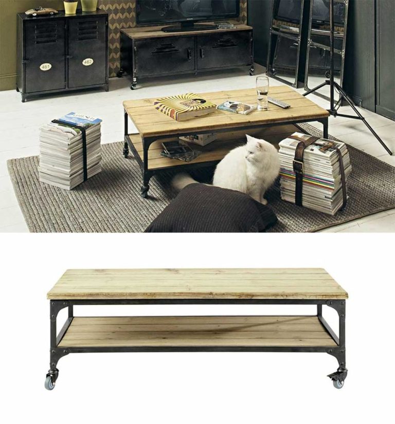 Table basse à roulettes 16 idées déco pour le salon