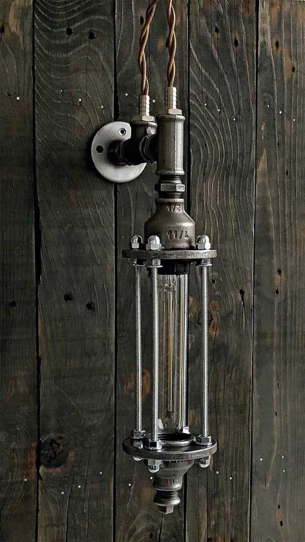 Applique murale industrielle 19 luminaires style loft
