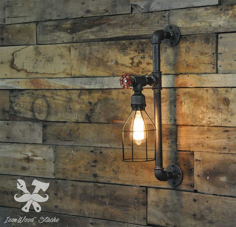 Applique murale industrielle 19 luminaires style loft