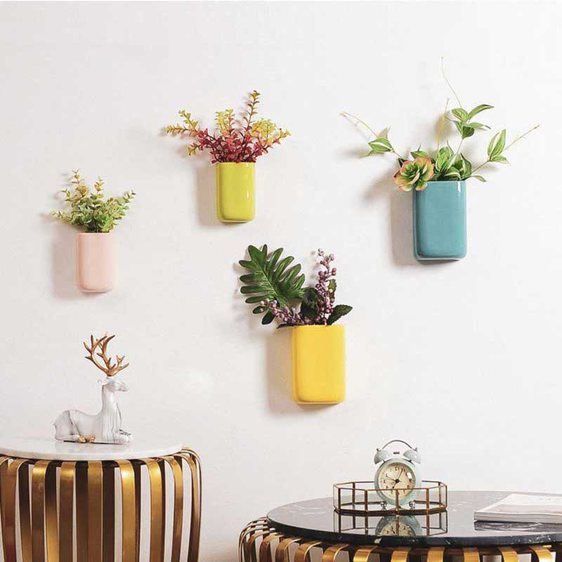 Pot de Fleurs Mural Bois Vintage - Vases et Pots de Fleurs