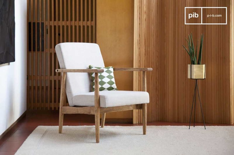 Fauteuil style vintage scandinave