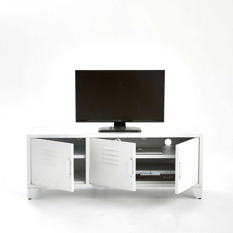 Meuble style nordique en métal pour la TV