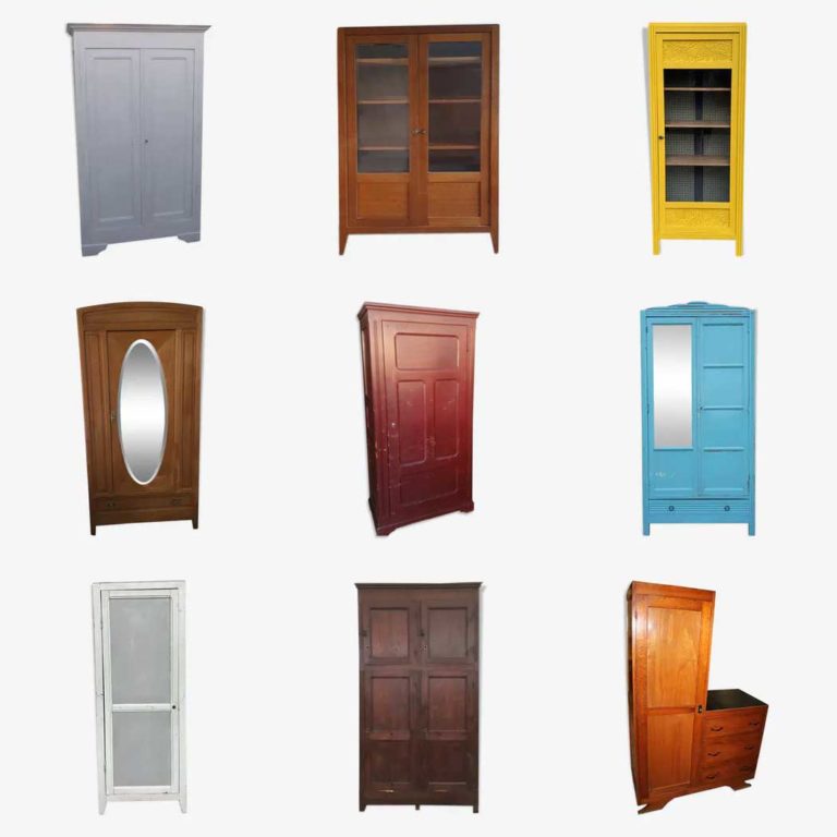 Armoire parisienne 15 meubles en bois au charme ancien