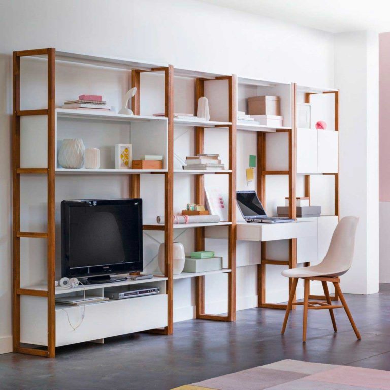 Meuble TV bibliothèque : 20 idées déco pour le salon