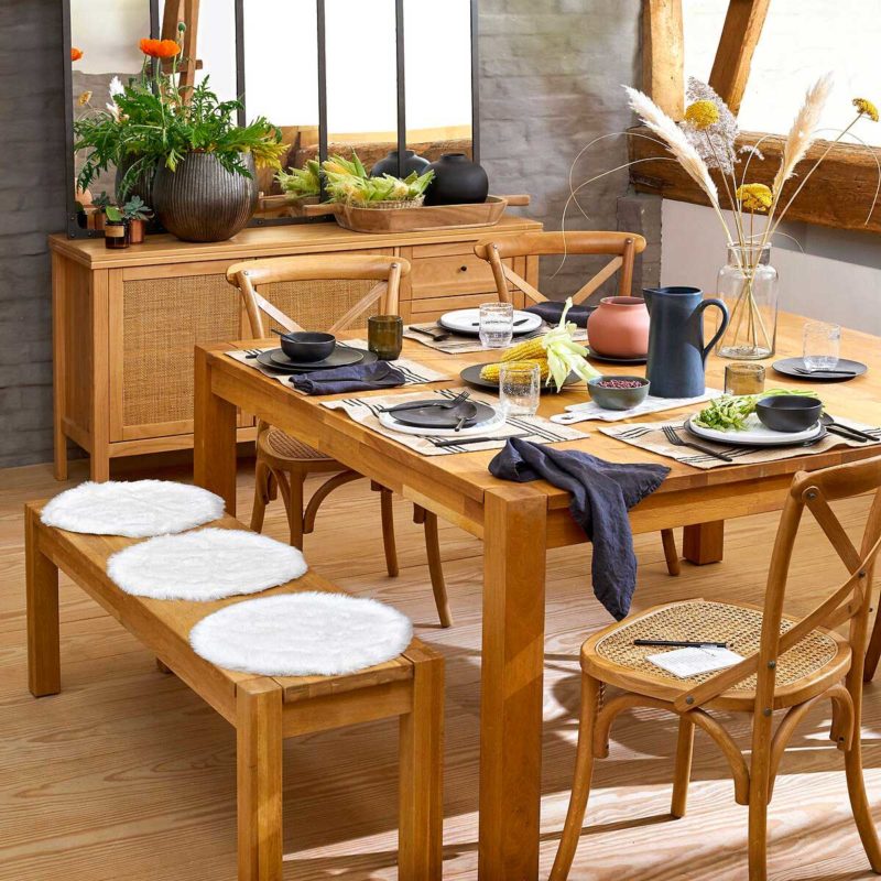 Table Salle à Manger en bois Contemporaine pour salle à manger