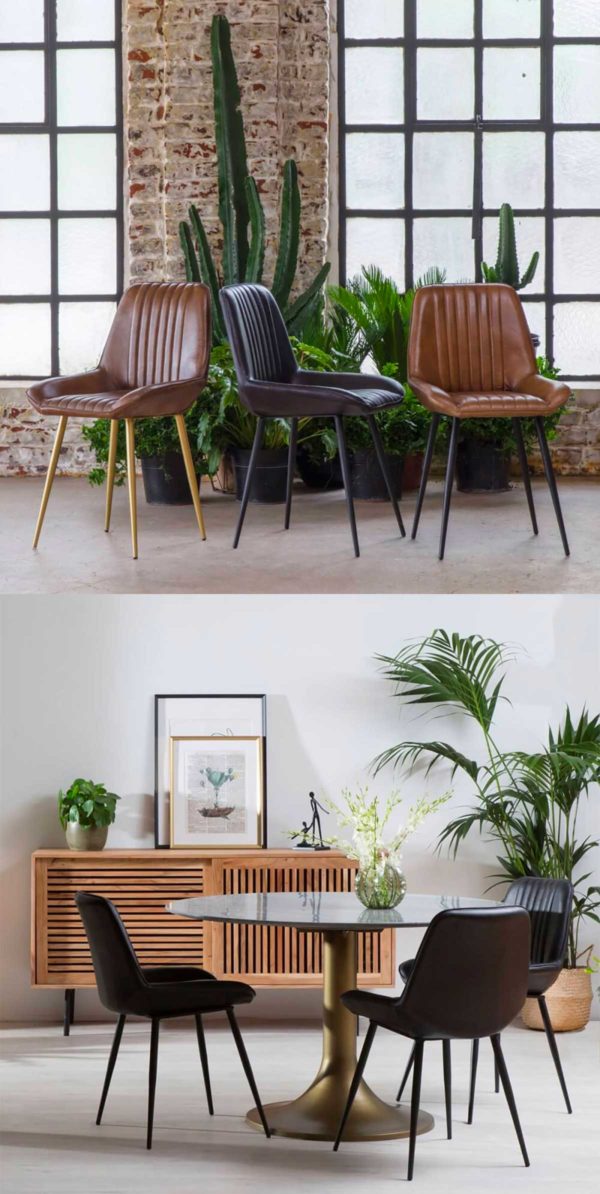 Chaise en cuir : 20 assises au style élégant