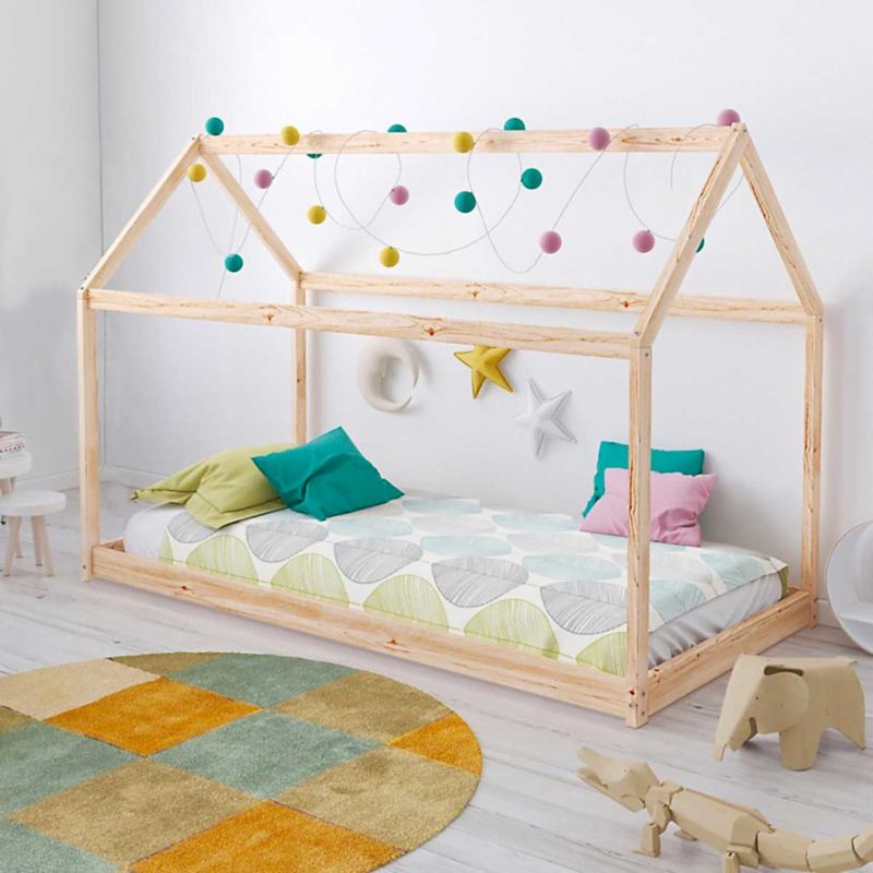 Toile de lit cabane pour lit cabane montessori moutarde -  Canada