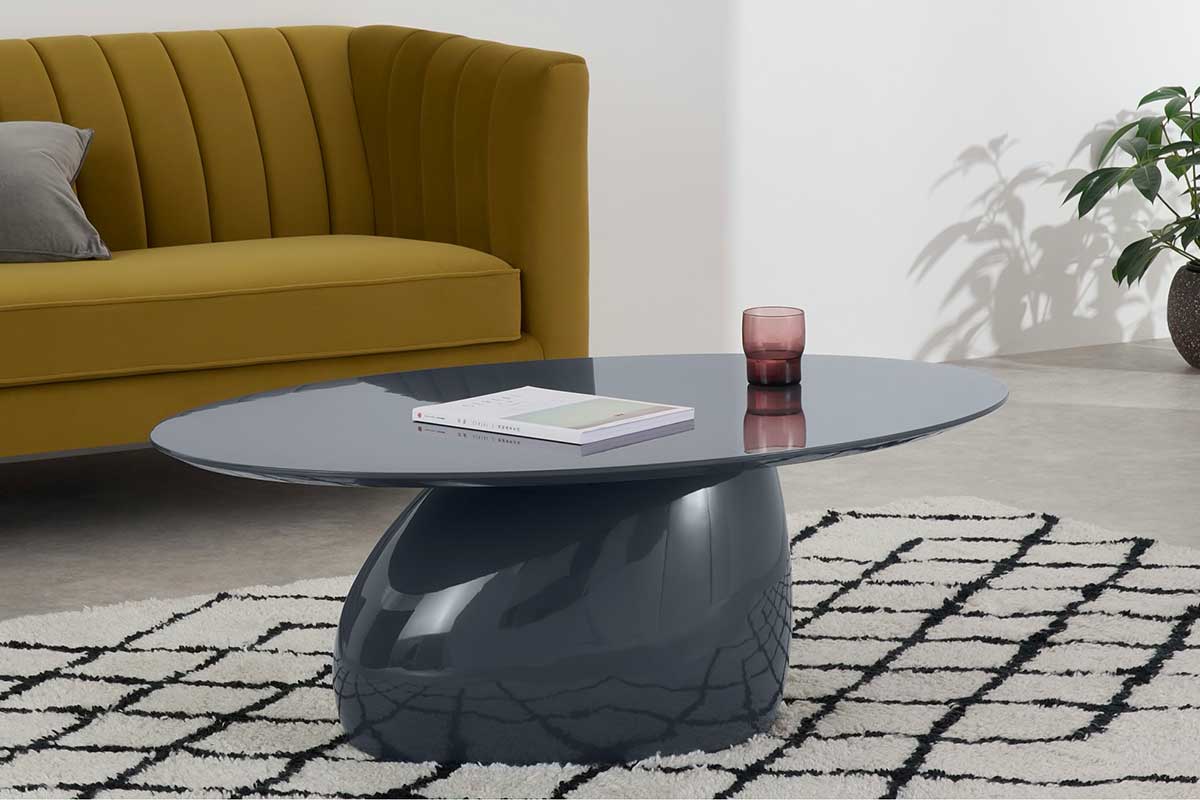 table basse design ovale