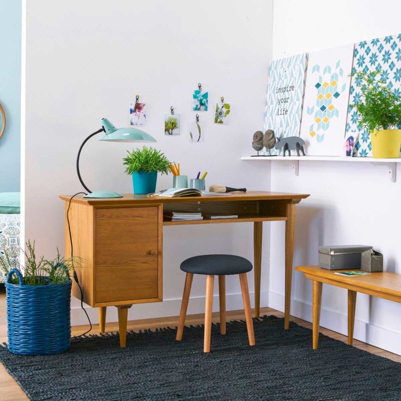 Bureau style vintage avec rangements