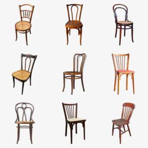 Chaise bistrot  18 assises esprit vintage