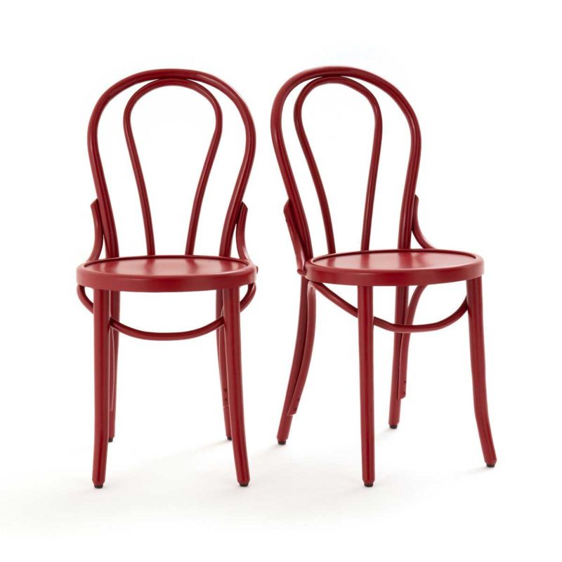 Chaise bistrot rouge