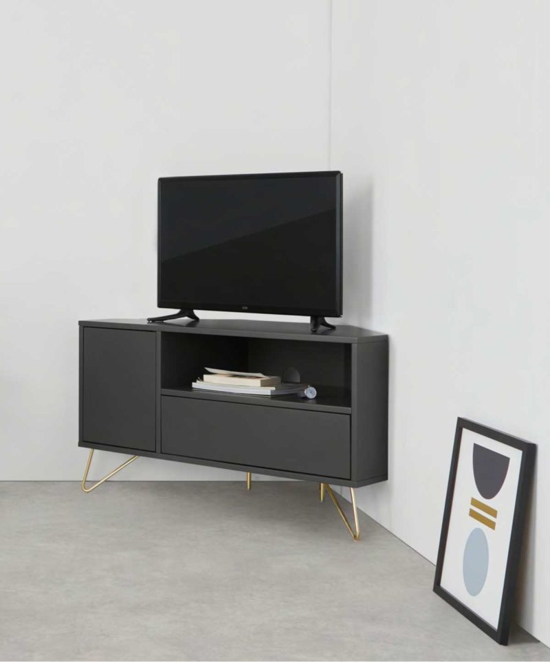 Meuble TV d'Angle Ethnik en Bois Coloré