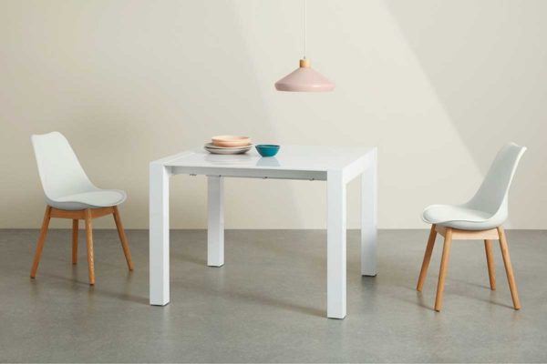 Table Carrée 4 Personnes Bois Noir - Esquisse Interior's