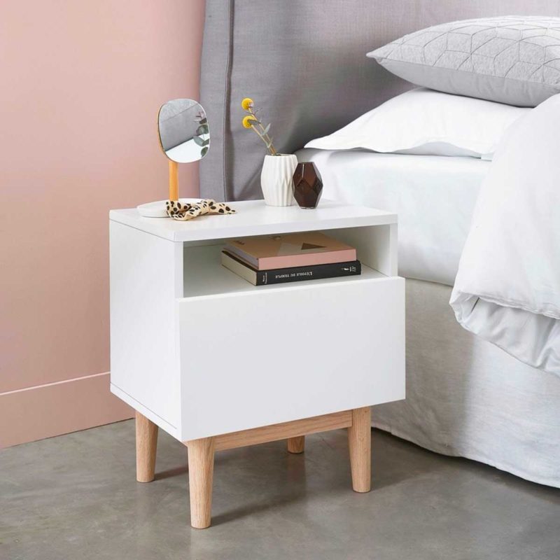 Plateau table de lit blanc