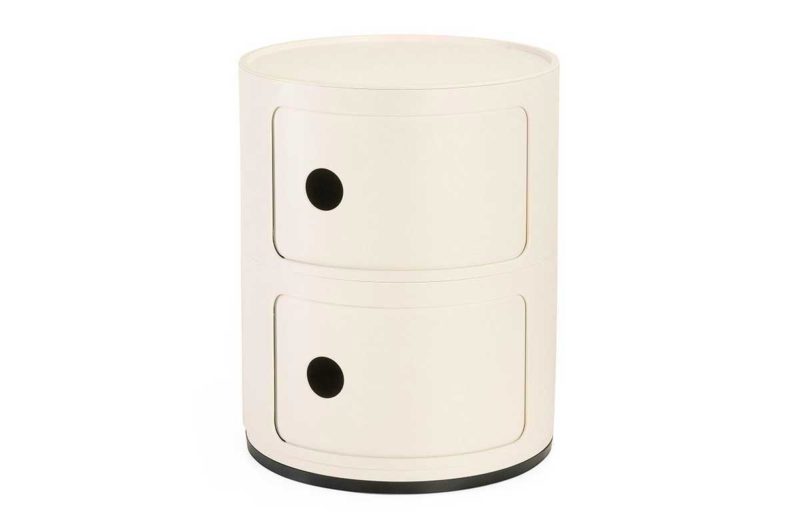 Table de chevet ronde design par Kartell