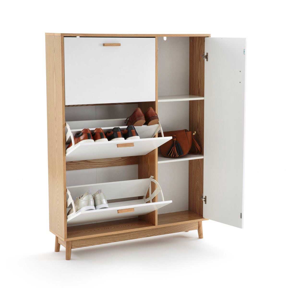 Meuble à chaussures blanc 19 idées déco pour l'entrée