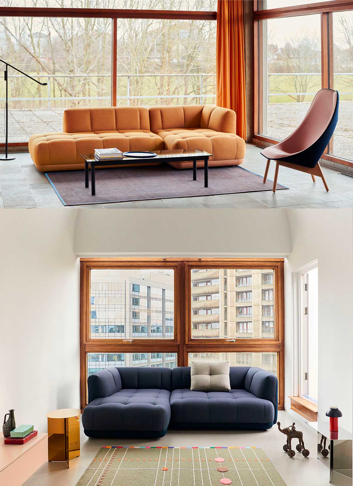 Canapé avec méridienne : 19 idées déco pour le salon