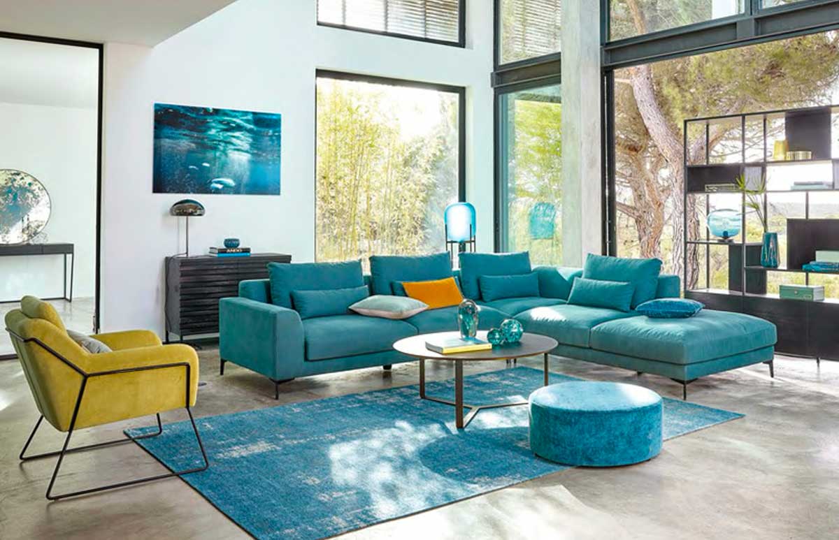 Canapé avec méridienne : 19 idées déco pour le salon