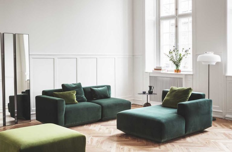 Canapé avec méridienne : 19 idées déco pour le salon