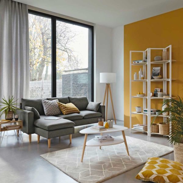 Canapé avec méridienne : 19 idées déco pour le salon