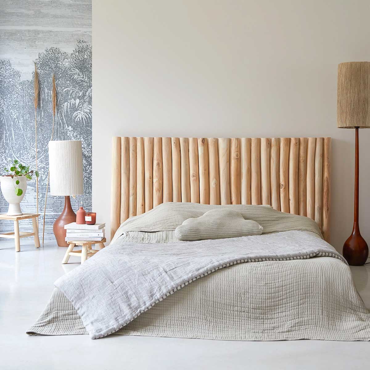 Tête de lit en bois : 22 idées déco pour la chambre
