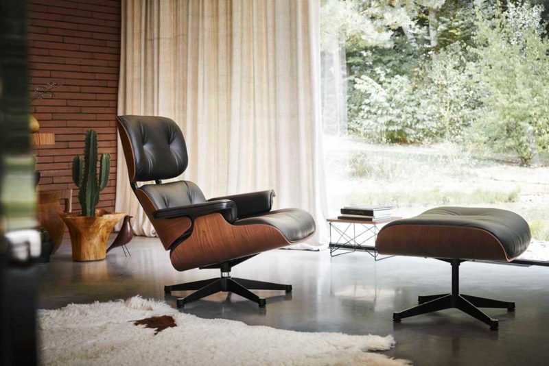 Lounge chair Eames avec ottoman