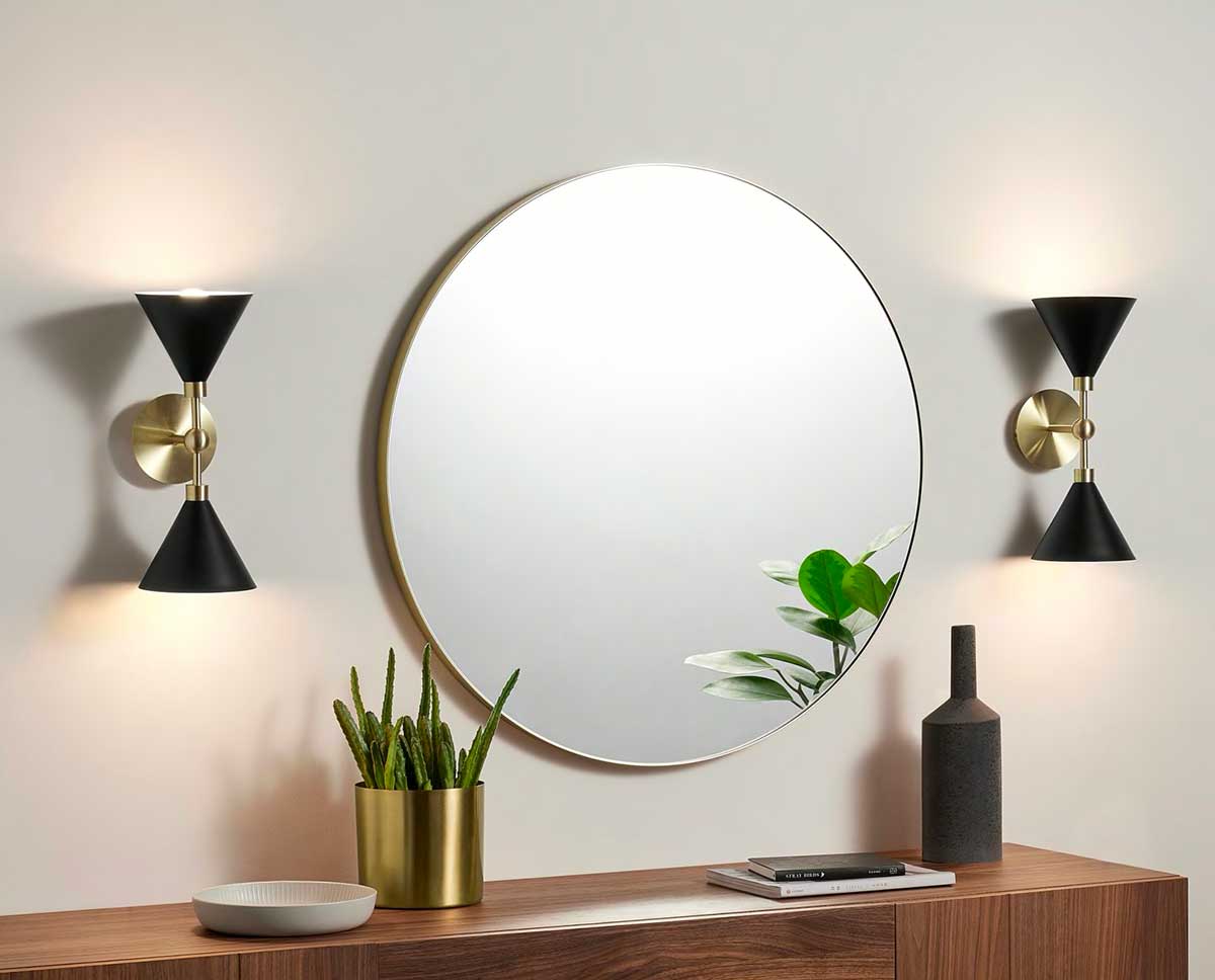 Applique murale Saglam 3742, ajustable, noir