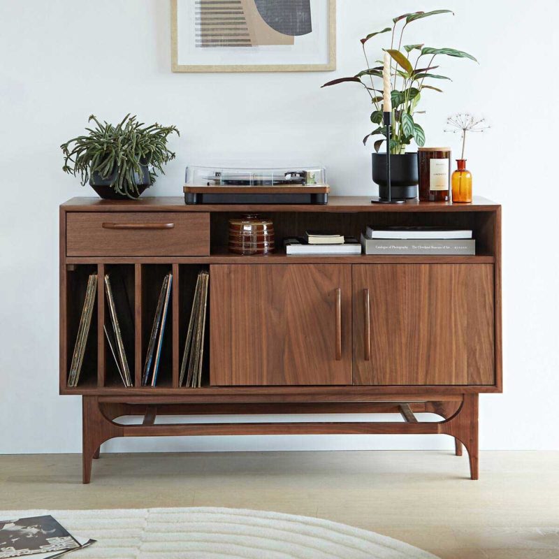 James - Meuble de rangement vinyles en bois - Drawer