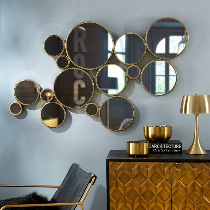 Idee de miroir design pour un salon