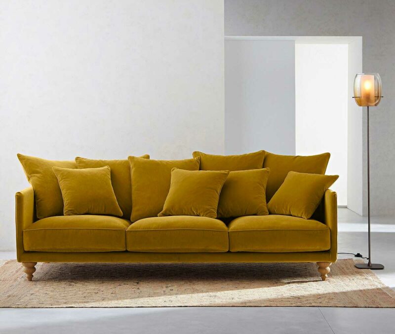 Black friday mobilier deco la redoute canape jaune