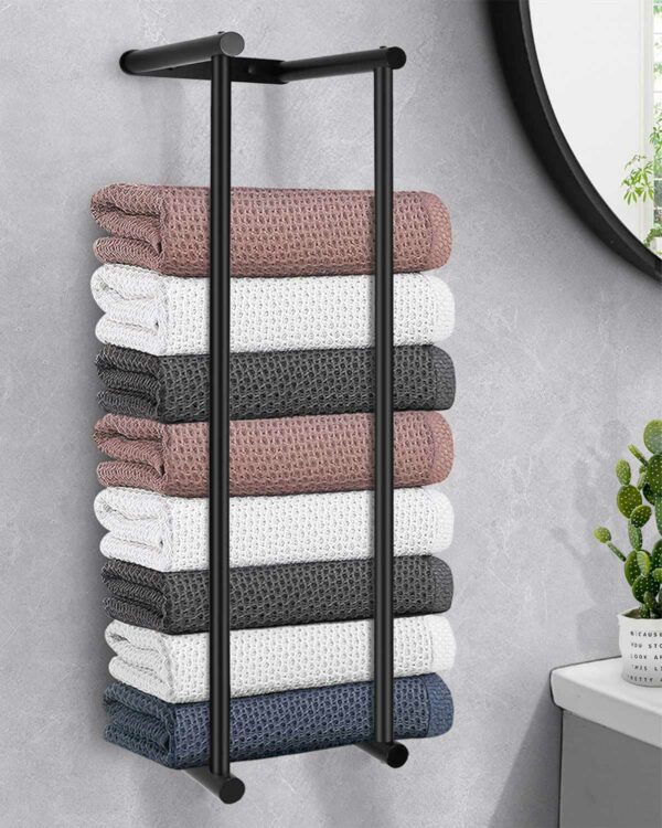 Porte-serviettes Miniature Métal – échelle 1:12 – Pour Maison De Poupées – Déco Réaliste Signée Melody Jane